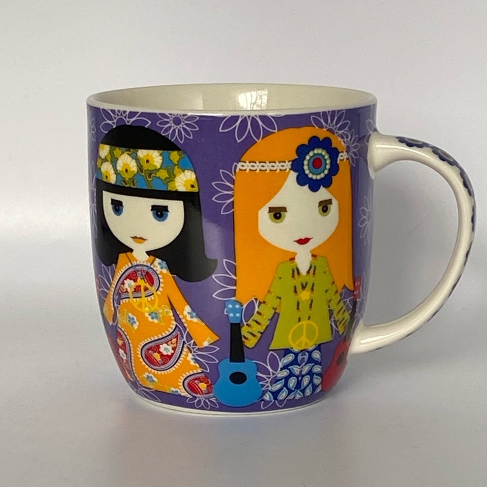 Maxwell & Williams Hippy Chicks Mug, Claire Chilcott Designer